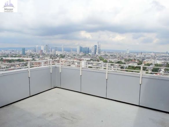 VERMIETET Panorama-Blick Frankfurt! 18. OG 3 Zimmer Penthouse-like Terrasse + Balkon – Sachsenhausen