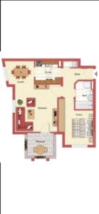 VERMIETET! Gartenwohnung Sachsenhäuser Berg: 2 sonnige Zimmer + EBK + Balkon + eigener Garten