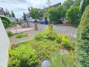 VERMIETET! Große 4-Zimmer Gartenwohnung mit 2 Balkonen + schickem  Bad  – top Lage Rumpenheim
