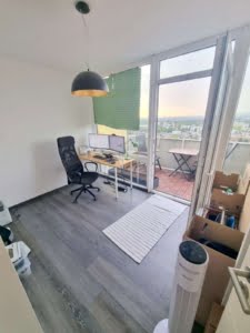 VERMIETET Panorama-Blick Frankfurt! 18. OG 3 Zimmer Penthouse-like Terrasse + Balkon – Sachsenhausen