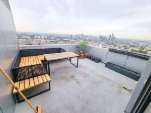 VERMIETET Panorama-Blick Frankfurt! 18. OG 3 Zimmer Penthouse-like Terrasse + Balkon – Sachsenhausen