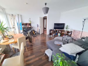 VERMIETET! Schicke 2 Zimmer Wohnung mit Balkon – Sachsenhausen + POOL+SAUNA im Haus!