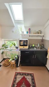 VERMIETET! Altbaucharme pur.: Gemütliches 1 Zimmer Apartment im DG + Wohnküche – zentral im Ostend