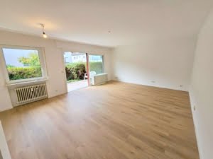 VERMIETET! Große 4-Zimmer Gartenwohnung mit 2 Balkonen + schickem  Bad  – top Lage Rumpenheim