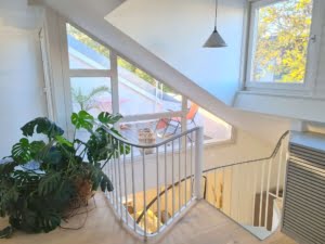 VERMIETET! Stylisch! Schicke 4 Zimmer offene Maisonette mit 2 Bädern + 2 Balkonen – Sachsenhausen