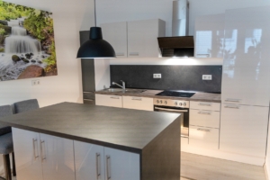 VERMIETET! Moderne + sonnige 3,5 Zimmer mit offener Küche + 2 schicke Bäder – zentral in Langen