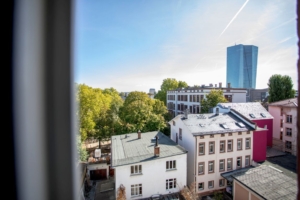 Möbliertes Wohnen auf Zeit! Modern möbliertes 1-Zimmer-Apartment mit Wohnküche – direkt im Ostend – nahe der EZB