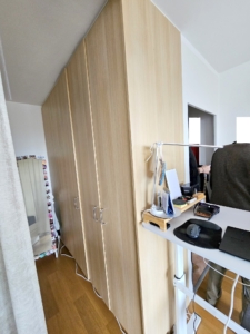 VERMIETET! WOW! TOP SKYLINEBLICK + POOL+SAUNA im Haus! Großes 1 Zimmer Apt. mit Balkon. – Sachsenhausen nahe Lokalbahnhof