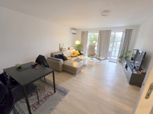 VERMIETET! Schicke + großzügige 2 Zimmerwohnung + großer Südbalkon + Klimaanlage – Ostend Grenze Bornheim