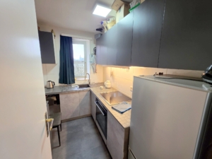 VERMIETET! Schicke + großzügige 2 Zimmerwohnung + großer Südbalkon + Klimaanlage – Ostend Grenze Bornheim