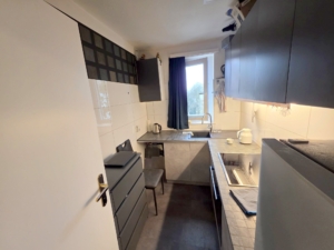 VERMIETET! Schicke + großzügige 2 Zimmerwohnung + großer Südbalkon + Klimaanlage – Ostend Grenze Bornheim