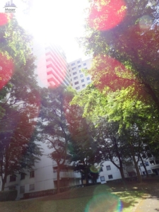 VERKAUFT! Panoramablick + bezugsfertig renoviert! 3 Zimmer mit großem Balkon ganz oben im 16. OG – in Frankfurt-Sachsenhausen