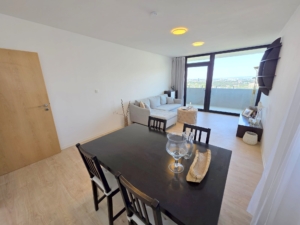VERKAUFT! Panoramablick + bezugsfertig renoviert! 3 Zimmer mit großem Balkon ganz oben im 16. OG – in Frankfurt-Sachsenhausen
