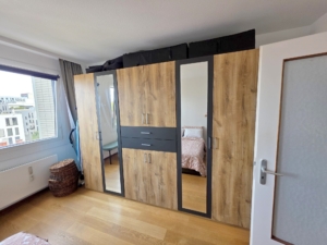 VERMIETET! Bester Skylineblick inkl. +Pool+Sauna im Haus! Schicke 3 Zimmer Wohnung mit Balkon – Top Lage Sachsenhausen