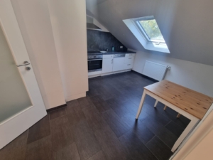 VERMIETET! Stylisch + viel Platz! Sonnige 3-Zimmer DG Wohnung: Kamin – 2 Bäder + Einbauküche – FFM-Fechenheim