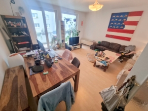 VERMIETET! Großzügige, sonnige 2 Zimmerwohnung mit Wohnküche und Balkon – Bornheim Grenze Ostend