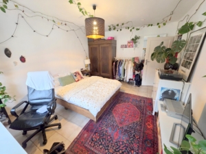 VERMIETET! Großzügige 1-Zimmerwohnung mit extra Wohnküche und Balkon – Top Lage Sachsenhausen