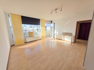 VERMIETET! Schicke + lichtdurchflutete 2 Zimmer Wohnung mit großem Südbalkon – Sachsenhausen + POOL+SAUNA im Haus!