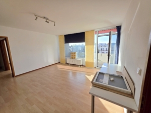 VERMIETET! Schicke + lichtdurchflutete 2 Zimmer Wohnung mit großem Südbalkon – Sachsenhausen + POOL+SAUNA im Haus!