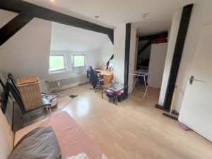 Ganz oben im Altbau! Sonnige+ richtig große Dachstudio Wohnung mit Skyline- + Taunusblick – ruhig in Rödelheim