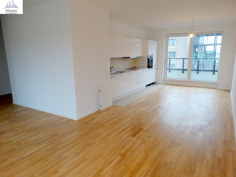 Neubau in 2020! Große 2-Zimmer Penthouse mit 2 Terrassen, Parkett, Einbauküche- zentr. Ostend Lage