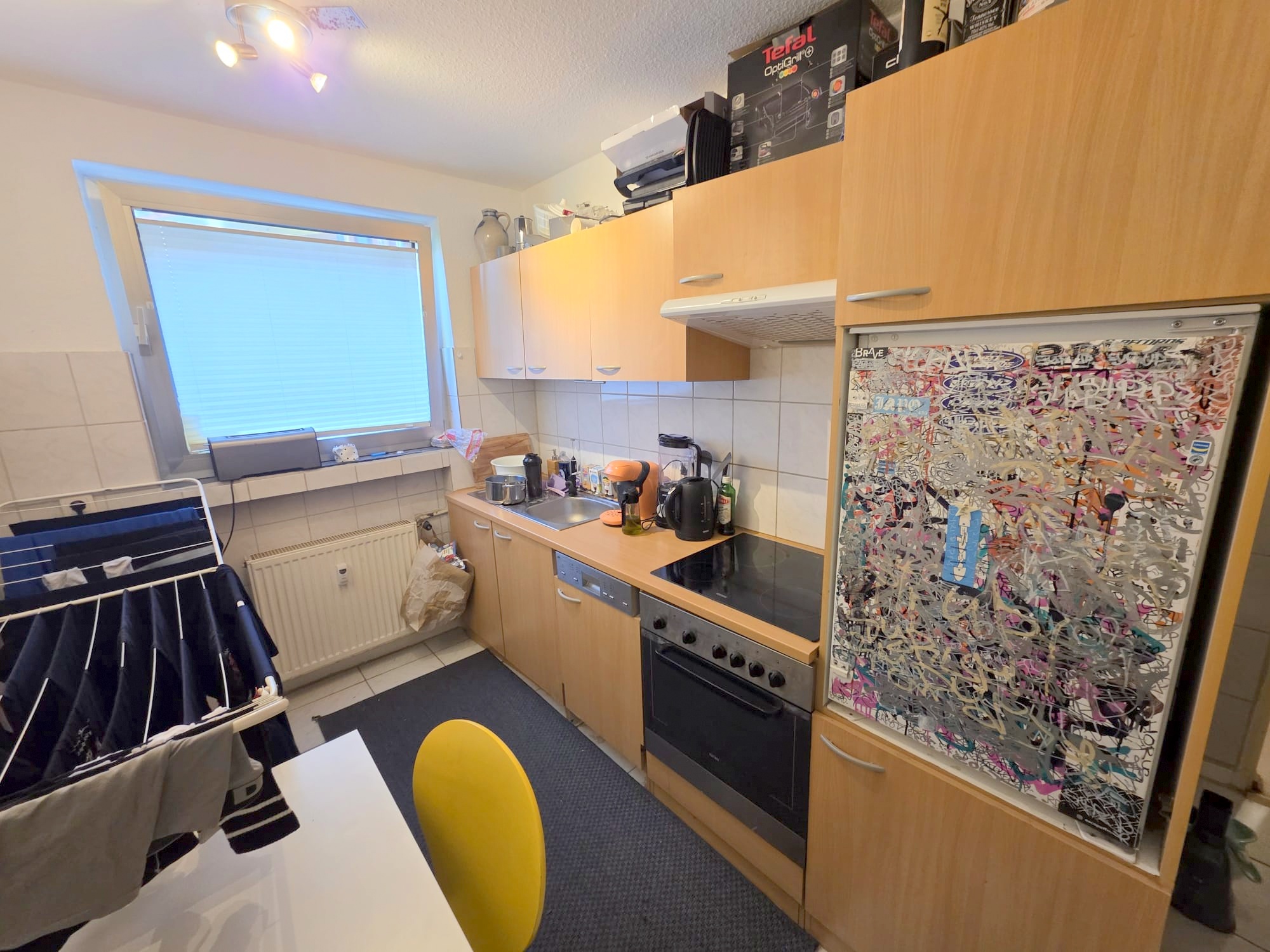Großzügige sonnige 2 Zimmerwohnung mit Südbalkon + Einbauküche + PKW Platz möglich – nahe Berger Straße – Bornheim Mitte