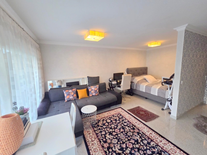 Koffer auspacken und wohlfühlen! Großzügig + top möbliert! 1 Zimmer Apartment mit Balkon in Neu-Isenburg